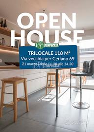 Trilocale con doppi servizi, cantina e box