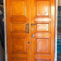 Portoncino in legno noce chiaro misure 235x115