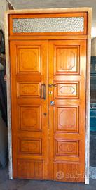 Portoncino in legno noce chiaro misure 235x115