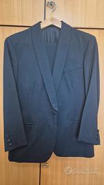 Smoking nero black purissima lana vergine sartoria