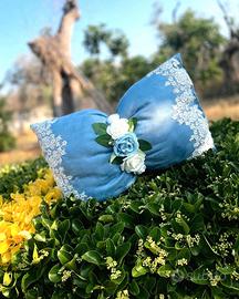 Cuscino Fiocco Artigianale con pizzo Rebrodé