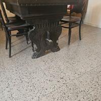 Design Vintage  Tavolo rinascimentale intagliato e