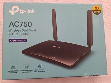 TP_Link Router WI_Fi SIM 4G LTE MR200_V4 AC750