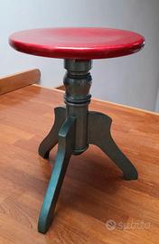 Sgabello per pianoforte rotondo 