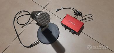 Microfono Rode procaster e Focusrite scarlet solo