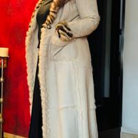 Giacca vera pelliccia e vera pelle