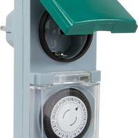 Timer meccanico da esterno IP44 con sportellino