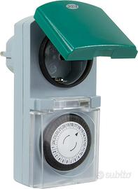 Timer meccanico da esterno IP44 con sportellino