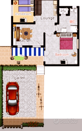 Ostia casa vacanze giardino costo auto aff. estivi