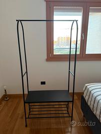 Guardaroba a giorno Ikea nero