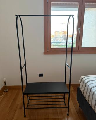 Guardaroba a giorno Ikea nero