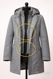 Giaccone uomo Romeo Gigli grigio con cappuccio – t