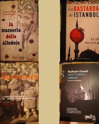 Lotto 4 Libri Genocidio Armeno e Italiani in Libia