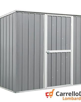 Casetta box giardino Acciaio 260x185 grigio chiaro