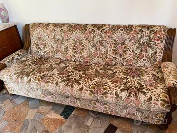 Divano imbottito vintage  da 210 cm