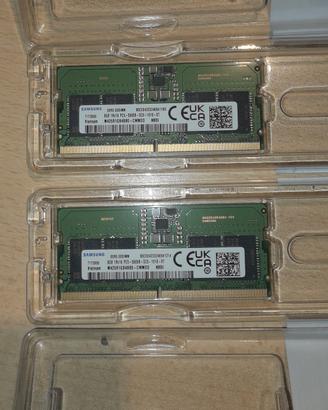 ram ddr5 sodimm 16GB (2X8) 5600Mhz Samsung