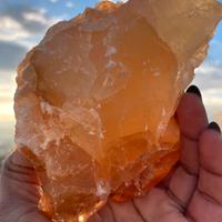 Minetale pietra di calcite arancio