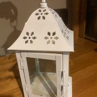 Lanterna bianca porta candela