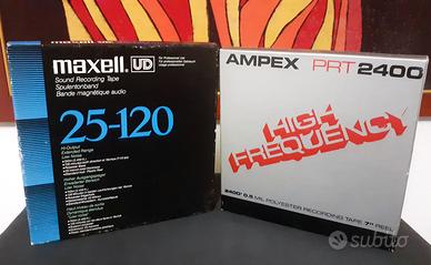 Bobine 18cm maxell e Ampex