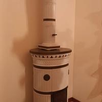 Stufa a legna in maiolica Sergio Leoni