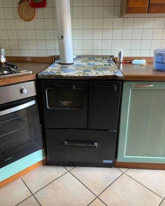 cucina elettrica/stufa a legna vescovi da incasso