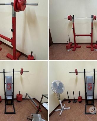 Panca multifunzione e rack con panca lombari