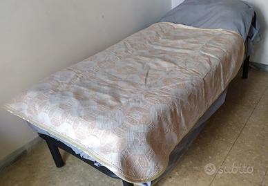 SCALDOTTO IN LANA MERINOS E COTONE JACQUARD BEIGE 