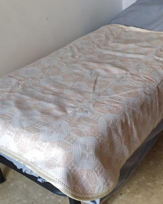 SCALDOTTO IN LANA MERINOS E COTONE JACQUARD BEIGE 