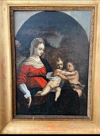 ANTICA SAGRA FAMIGLIA OLIO TELA  700