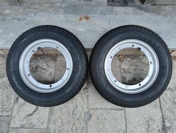 Cerchi per vespa px 3.50-10 + gomme pirelli 