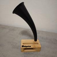 grammofono amplificatore per smartphone design vin