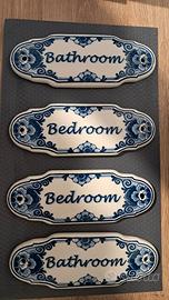 Placche ceramica Delft Blue