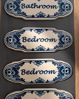 Placche ceramica Delft Blue