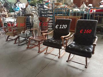Sedie a dondolo Vecchie e Vintage