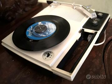 Giradischi portatile SUPERLA, funzionante. 