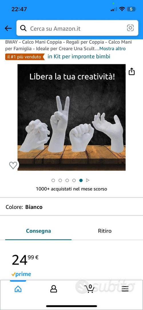 Kit calco mani - Collezionismo In vendita a Bologna