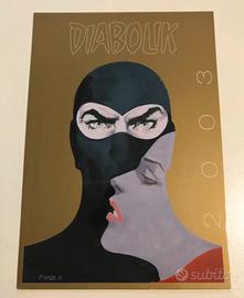 Diabolik 40o Anno 2003 Cartolina Pubblicitaria