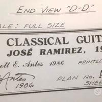 Progetto costruzione Chitarra Ramirez 4E - 1966