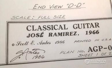 Progetto costruzione Chitarra Ramirez 4E - 1966