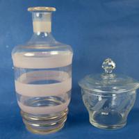 Coppia di vasi " Vintage " in vetro.