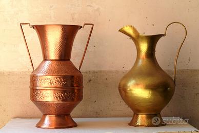 Portavasi e Portaombrelli in rame ed ottone