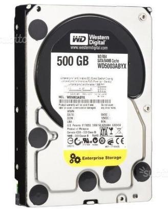 Hard-disk nuovo Western Digital 500gb Caviar Black