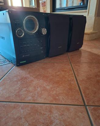 Stereo Sony HI-FI con casse lettore cd e cassette