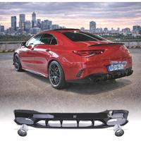 DIFFUSORE MERCEDES CLA C118 19- AMG NERO LUCIDO + 