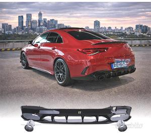 DIFFUSORE MERCEDES CLA C118 19- AMG NERO LUCIDO + 