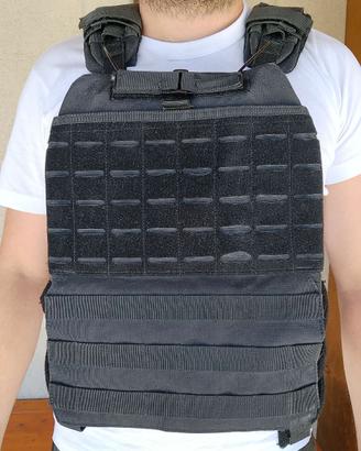 Vest Giubbotto Zavorrato con piastre 9 kg totali