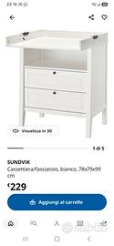 mobile fasciatoio ikea sundvik