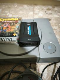 play 1 piu gioco crash adattatore scart e cavo hdm