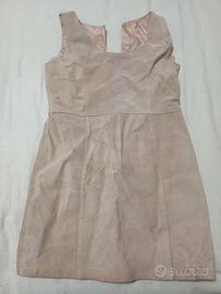 vestito corto scamosciato 