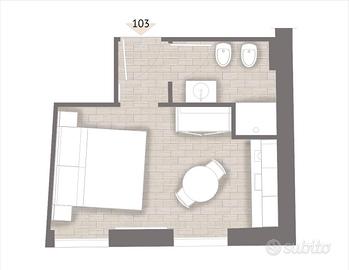 Monolocale a Empoli con balcone